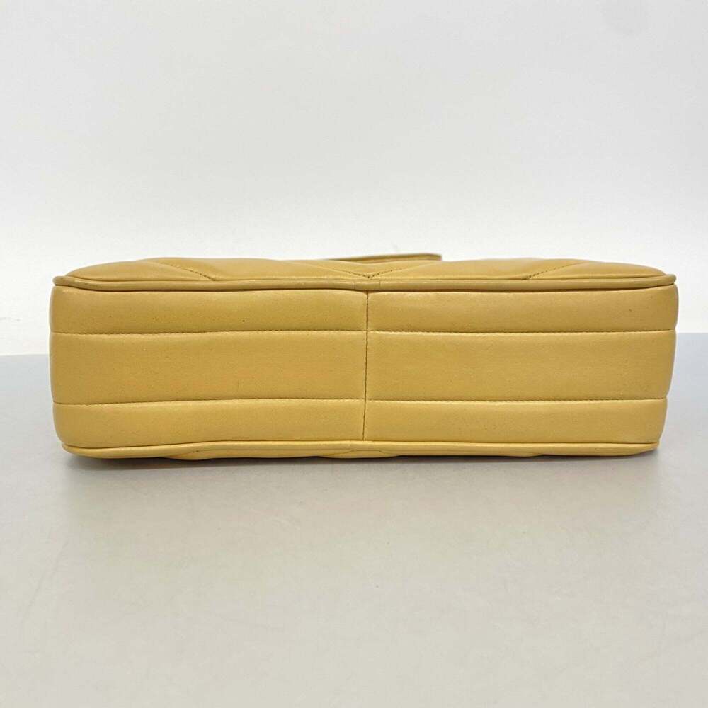 CHANEL Cream Lambskin Leather Shoulder Bag - Picture 3 of 12